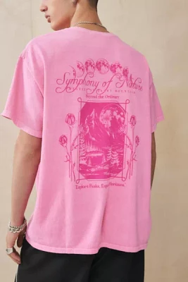 UO Pink Symphony Of Nature Tee