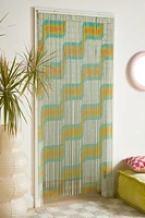 Wiggle Bamboo Beaded Curtain