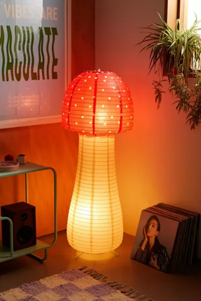 Mushroom Paper Lantern Floor Lamp