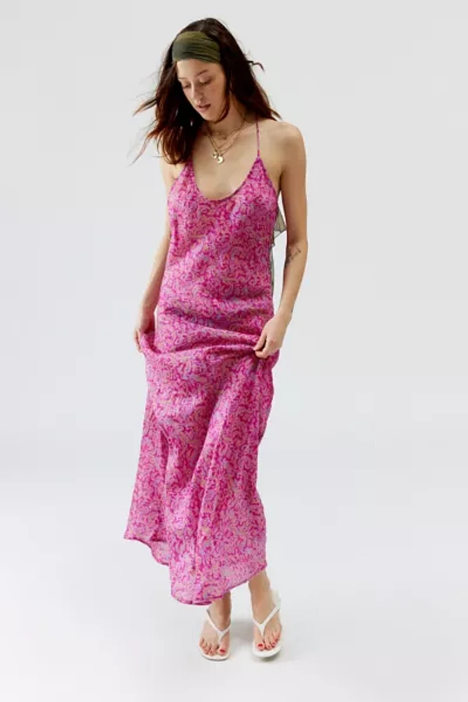 Urban Renewal Remade Sari Maxi Slip Dress