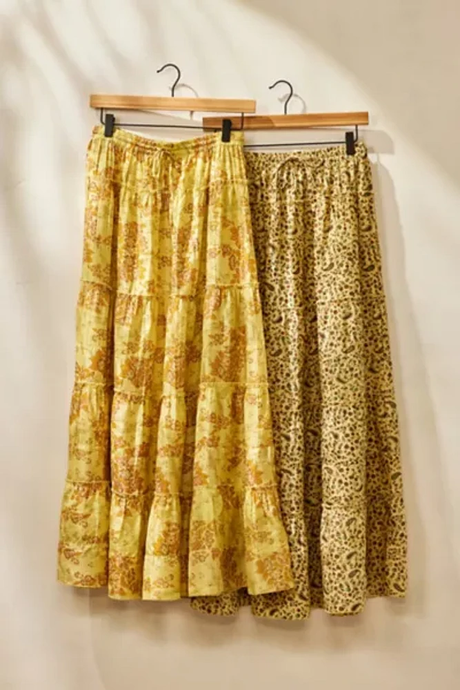 Urban Renewal Remade Sari Maxi Skirt