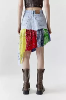 Urban Renewal Remade Denim Bandana Hem Midi Skirt