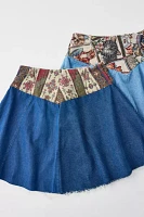 Urban Renewal Remade Tapestry Yoke Denim Skirt