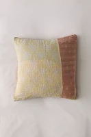 Urban Renewal Remnants Sun Faded Kantha Throw Pillow