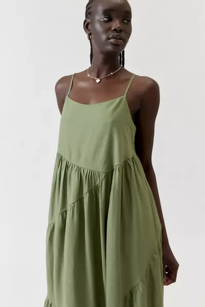 Urban Renewal Made LA EcoVero™️ Linen Seamed Midi Dress