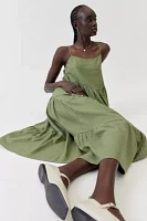 Urban Renewal Made LA EcoVero™️ Linen Seamed Midi Dress