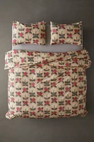 Strawberry Stamp Breezy Cotton Percale Duvet Cover