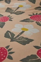 Strawberry Stamp Breezy Cotton Percale Duvet Cover