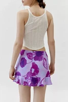 Urban Renewal Remnants Floral Ruffle Micro Mini Skirt