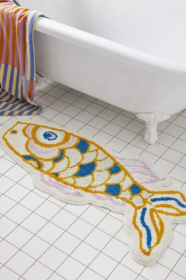 Koi Fish Bath Mat