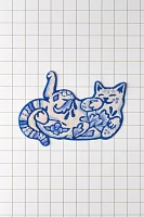 Delft Cat Bath Mat