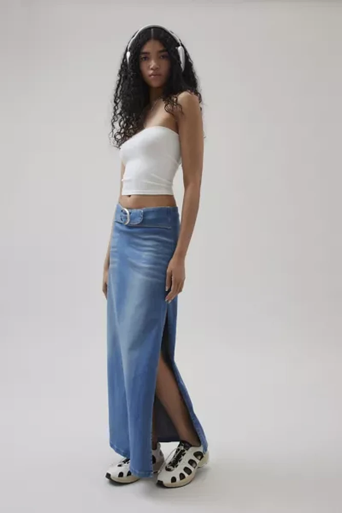 BDG Missy Low-Rise Denim Maxi Skirt