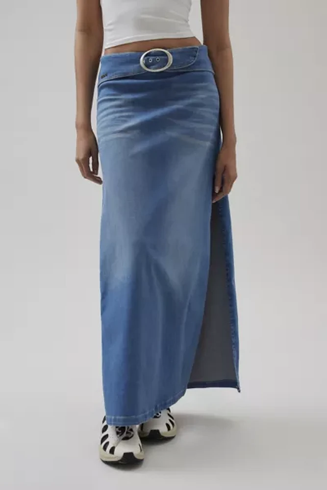 BDG Missy Low-Rise Denim Maxi Skirt