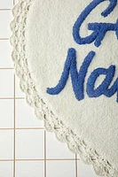 Get Naked Heart Crochet Bath Mat