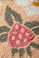 Strawberry Stamp Bath Mat