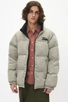 First Down Glencheck Reversible Bubble Puffer Jacket