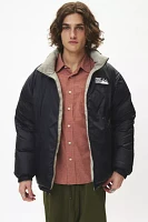 First Down Glencheck Reversible Bubble Puffer Jacket