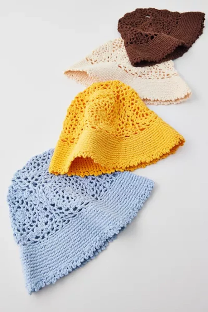 Lia Hand-Crochet Bucket Hat