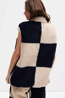 Gramicci Checkered Pattern Fleece Vest