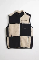 Gramicci Checkered Pattern Fleece Vest