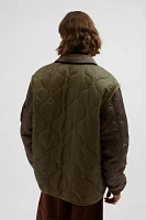 Alpha Industries Mixed Media Quilted Jacket