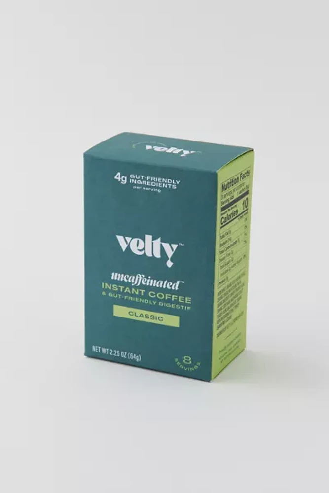 Velty Uncaffeinated Instant Coffee 8-Pack