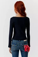 Sweetheart Fitted Long Sleeve Tee