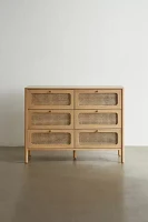 Kieran Cane 6-Drawer Dresser