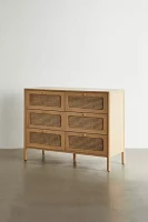 Kieran Cane 6-Drawer Dresser