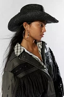 Millie Woven Raffia Cowboy Hat