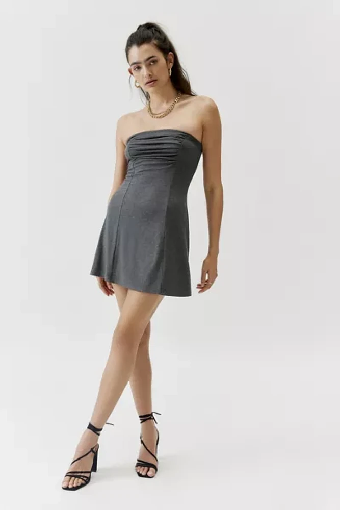 Urban Renewal Remnants Ruched Slinky Mini Dress