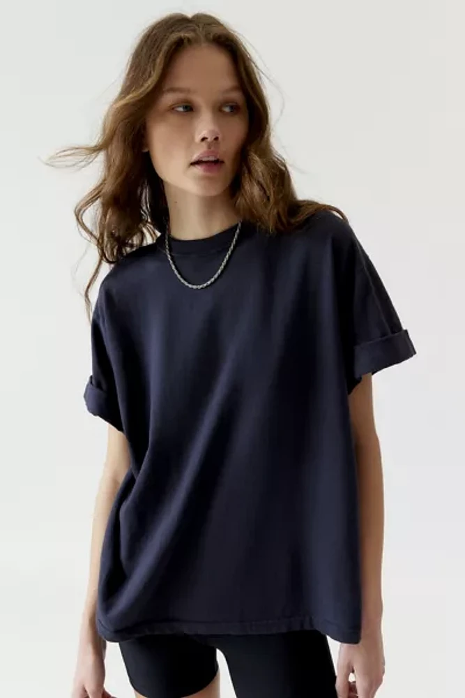 Urban Renewal Remade Overdyed Rolled Sleeve Boxy Tee