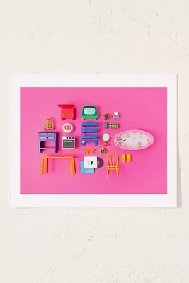 Pepino de Mar Dollhouse Inventory / Pink Art Print