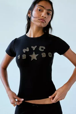 NYC 1990 Applique Baby Tee