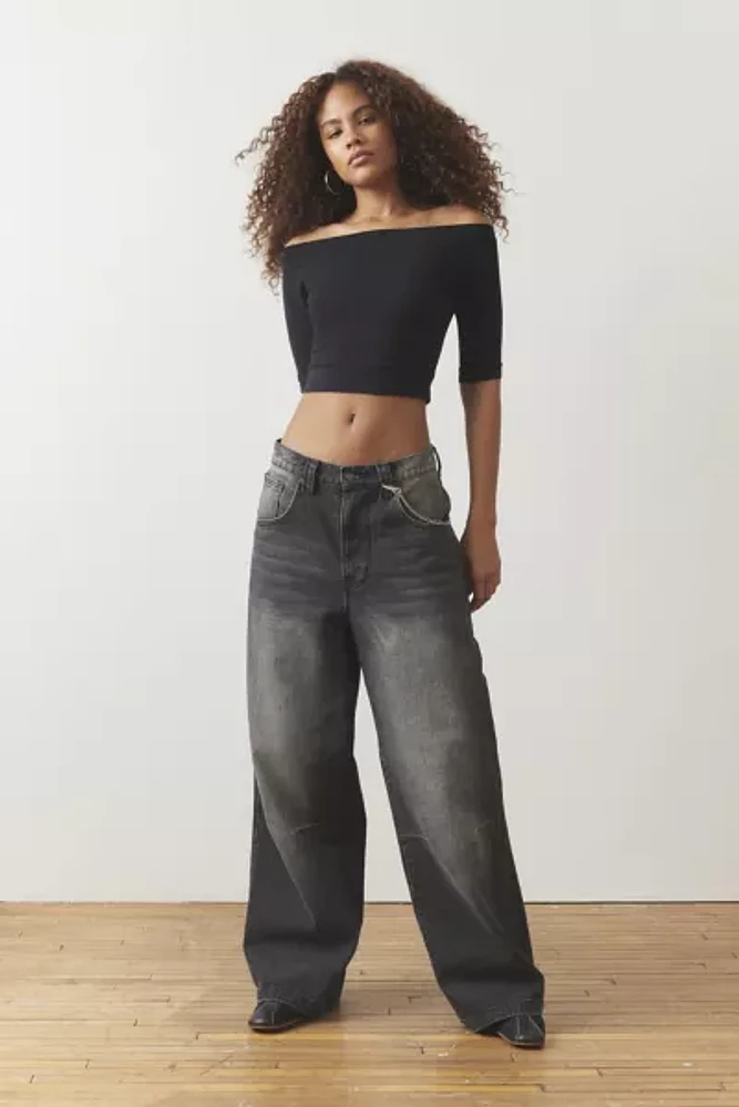 Out From Under Bateau Cropped Layering Top