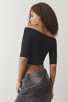 Out From Under Bateau Cropped Layering Top