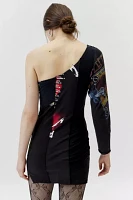 Urban Renewal Remade Pieced One-Shoulder Mini Dress