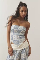 Out From Under Ruched Handkerchief Tube Top