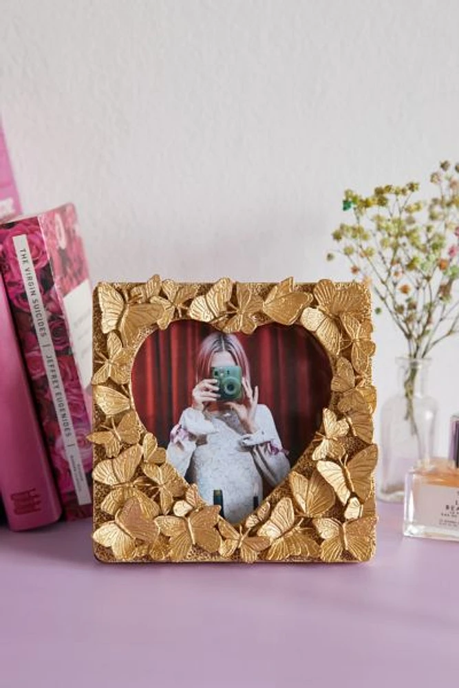 Butterfly Heart Cutout Picture Frame