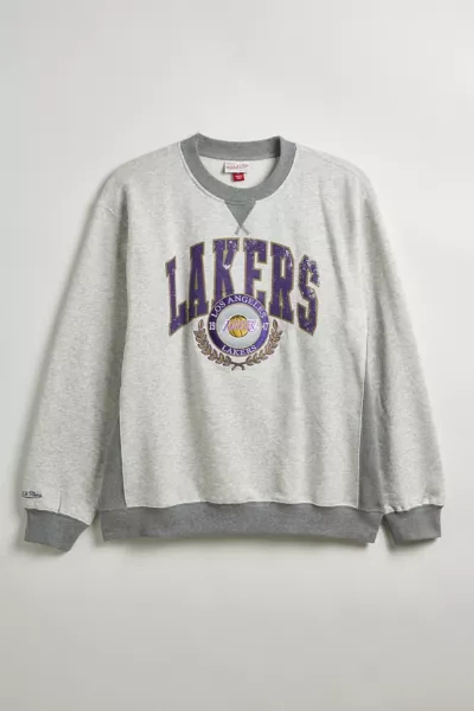 Mitchell & Ness Los Angeles Lakers Premium Crew Neck Sweatshirt