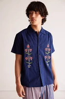 KARDO Chintan Embroidered Short Sleeve Shirt