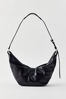 Marge Sherwood Black Belted Hobo Bag