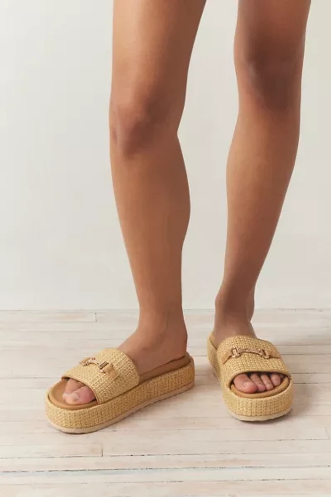 Steven Madden Karrigan Raffia Slide Sandal