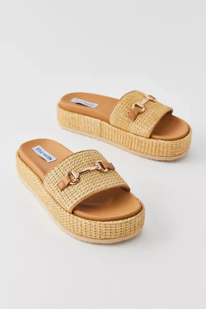 Steven Madden Karrigan Raffia Slide Sandal