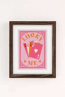 Annie Lucky Me, Playing Cards Art Print