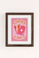 Annie Lucky Me, Playing Cards Art Print