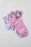 Hello Kitty Semi-Sheer Quarter Length Sock 2-Pack