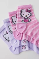 Hello Kitty Semi-Sheer Quarter Length Sock 2-Pack
