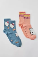 Hello Kitty Ribbed Mid-Crew Sock 2-Pack