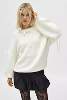 For Love & Lemons Jardin Oversized Bow Sweater